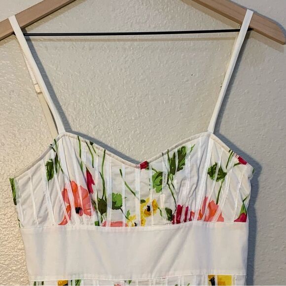 Guess Jeans Sundress Floral Junior’s Sz 3 Multi Color Spaghetti Strap Mini. - Picture 3 of 16
